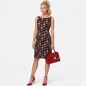 Dress Code Icons by Susan Graf Happy in Handbags Cocktail Dress - Size 8